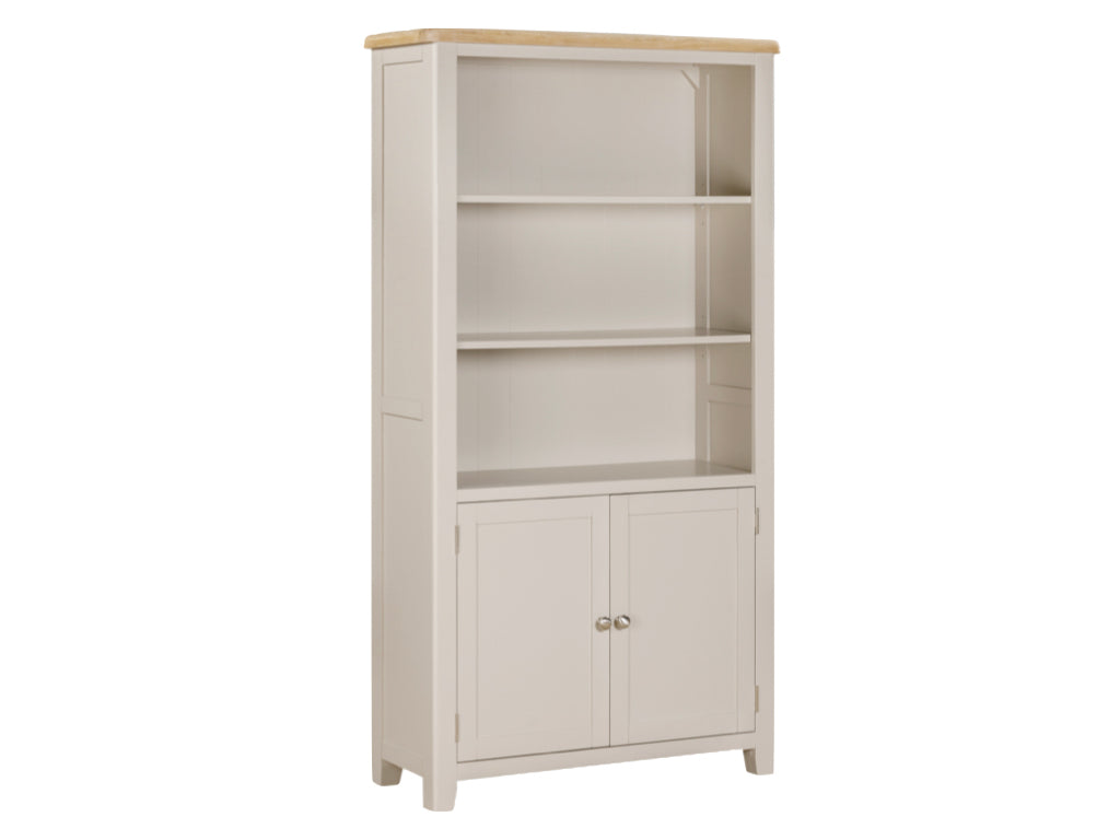 Windermere Painted 2 Door Tall Wide Bookcase