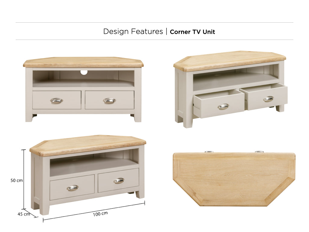 Windermere Painted Corner TV Unit