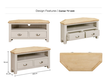 Windermere Painted Corner TV Unit