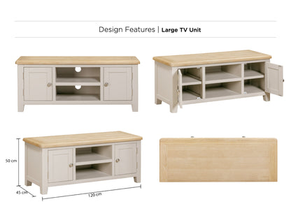 Windermere Painted Large TV Unit