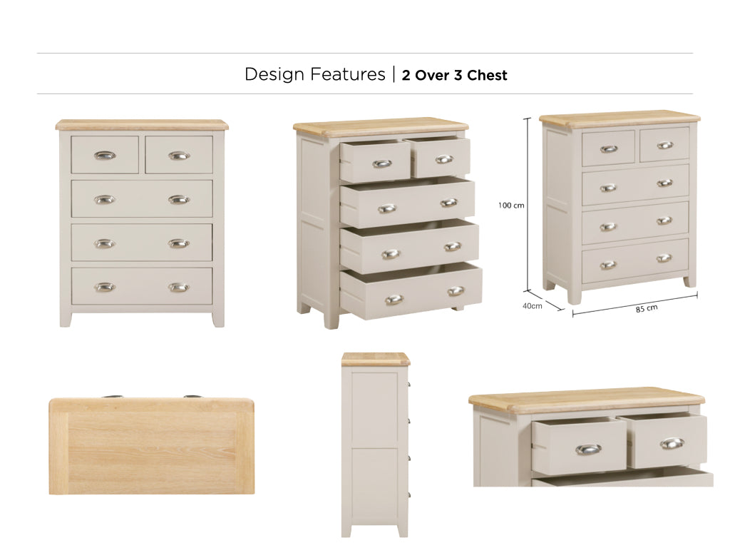 Windermere Painted 2 Over 3 Chest