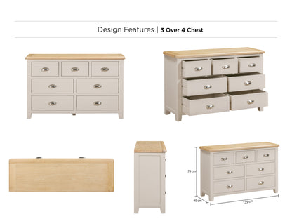 Windermere Painted 3 Over 4 Chest