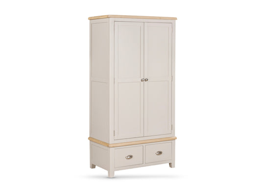 Windermere Painted Double Wardrobe with 2 Drawers