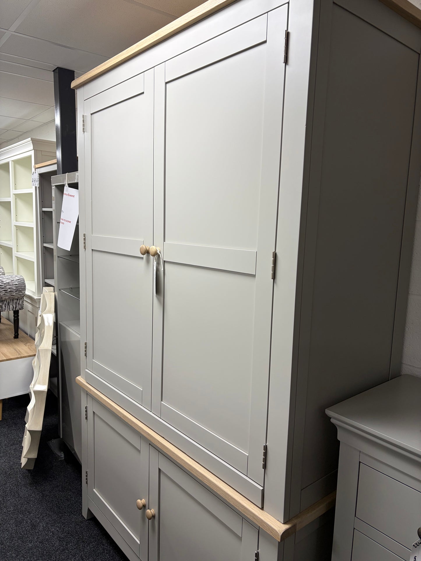 Dove Grey Hideaway Desk