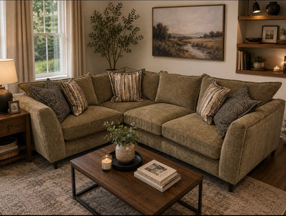 Espresso 2 On 1 Corner Sofa-EX DISPLAY