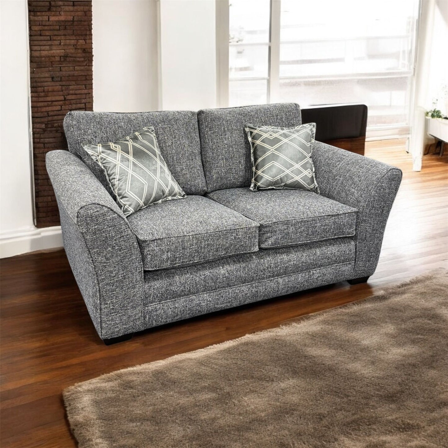 Dark Grey 2&3 Seater Sofa Set