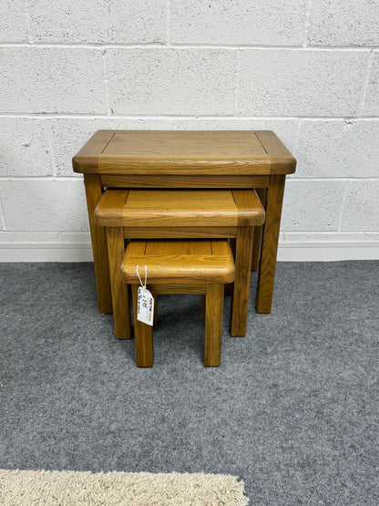 Oak Nest Of 3 Tables