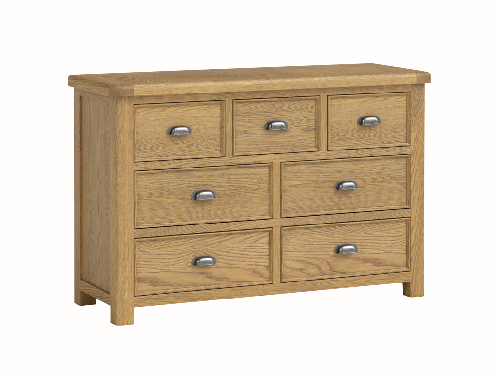 Dorchester Oak 3 Over 4 Chest