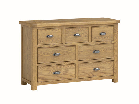 Dorchester Oak 3 Over 4 Chest