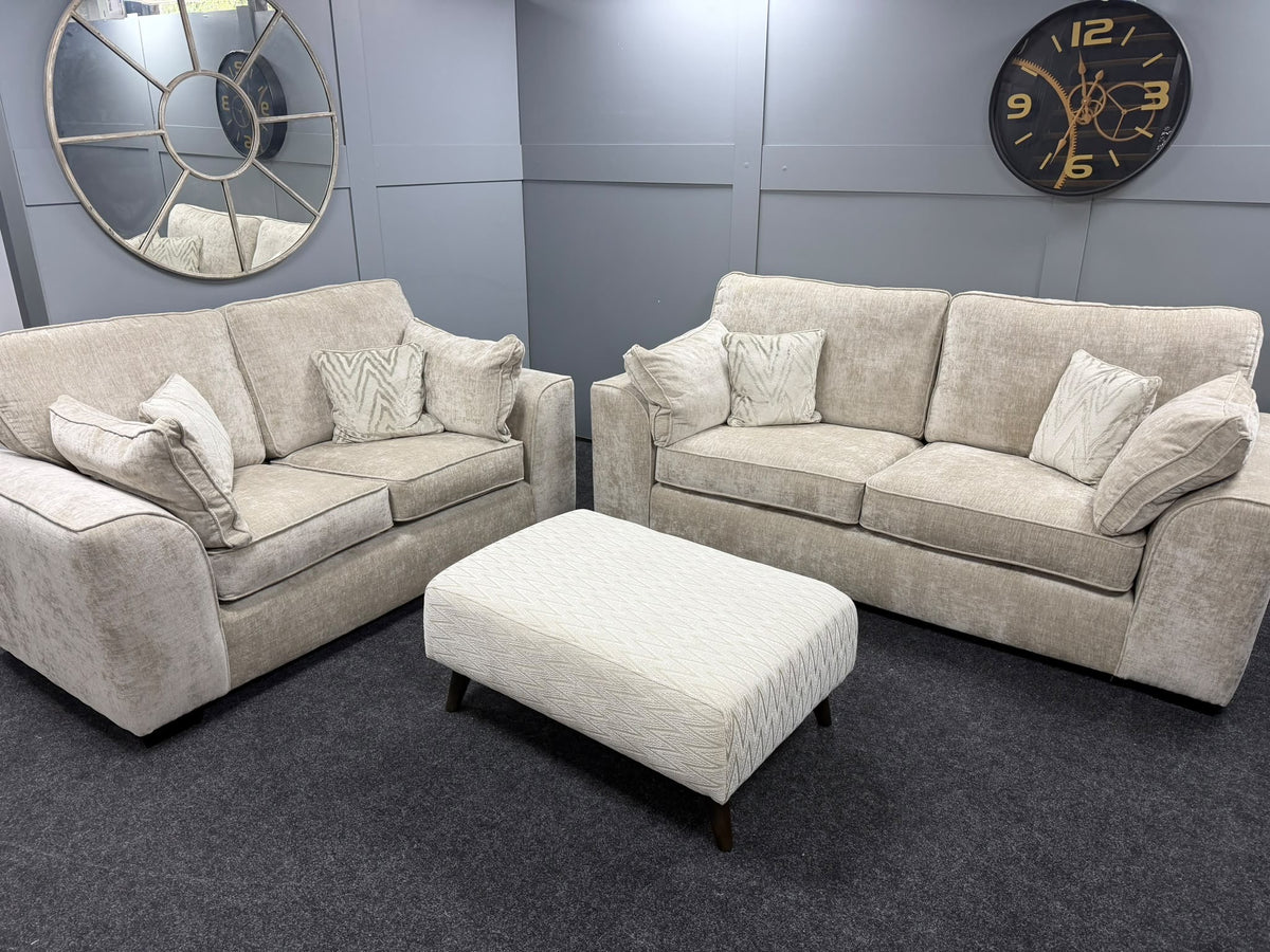 Silver 3&2 Seater Sofa