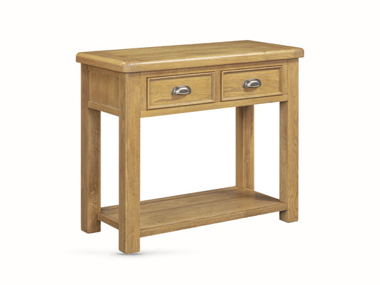 Dorchester Oak 2 Drawer Console