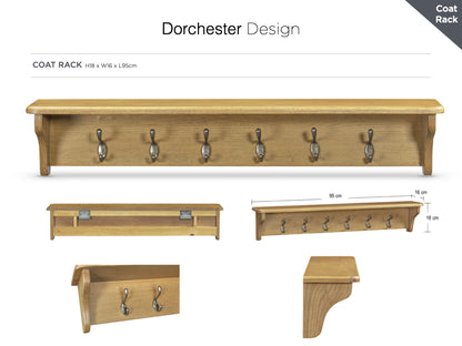Dorchester Oak Coat Rack
