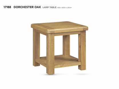 Dorchester Oak Lamp Table