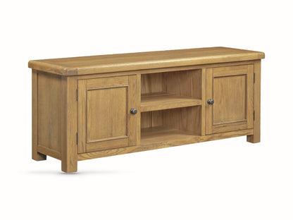 Dorchester Oak Large TV Unit with 2 drawers