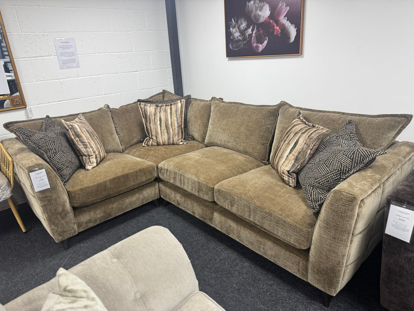 Espresso 2 On 1 Corner Sofa-EX DISPLAY