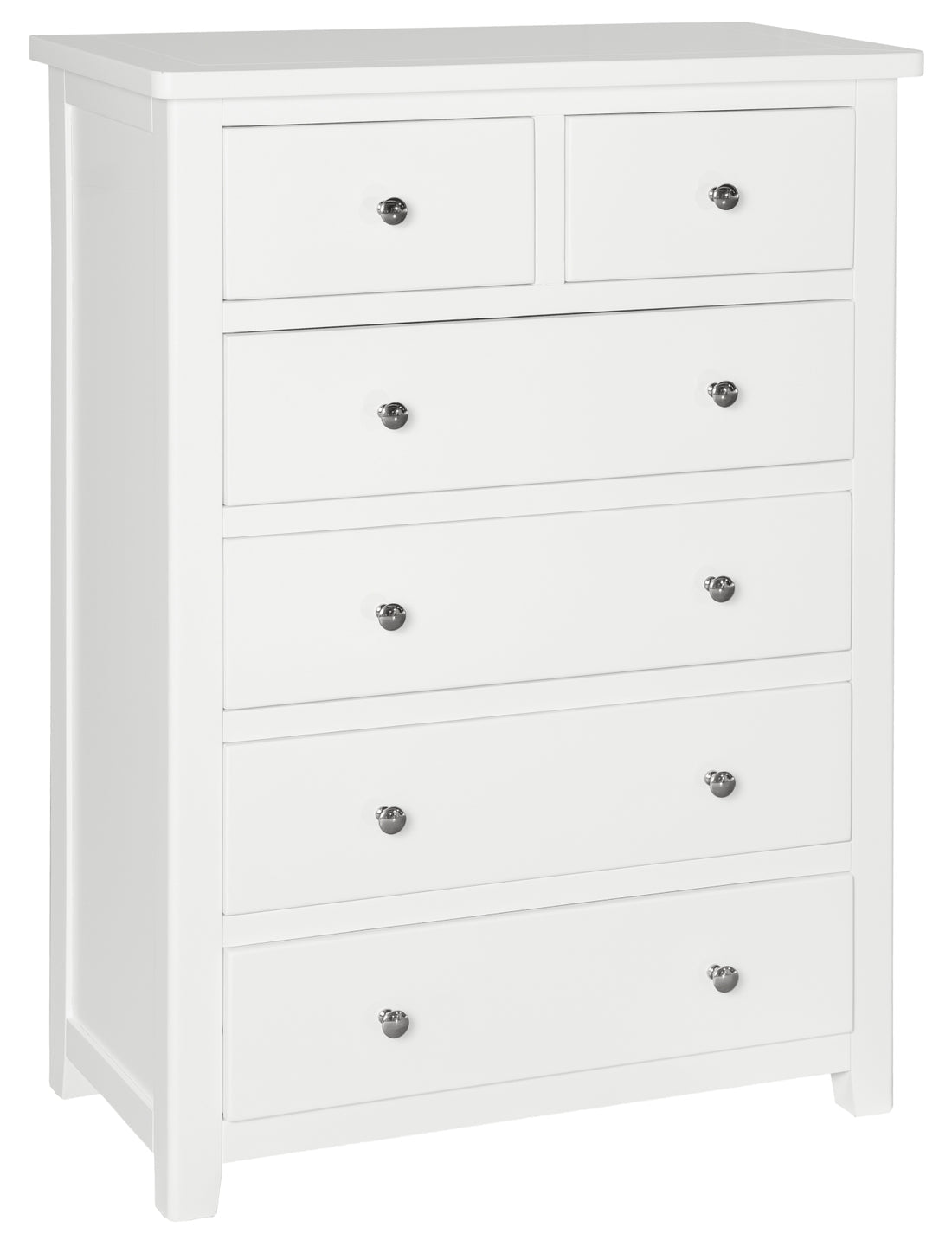 White 2 Over 4 Chest Of Drawers