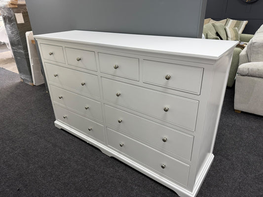 Soft White 10 Drawer Chest Of Drawers