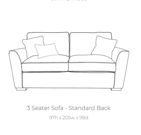 Casper 3 Seater Sofa