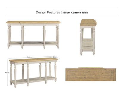 Chateau Painted 165cm Console Table
