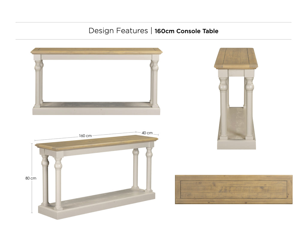 Chateau Painted 160 cm Console Table