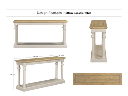 Chateau Painted 160 cm Console Table