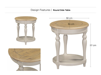 Chateau Painted Round Side Table