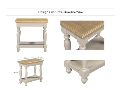 Chateau Painted Sofa SideTable
