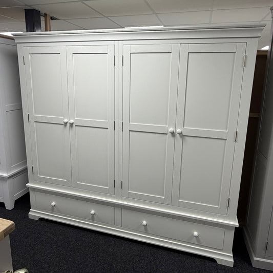 White Quad Wardrobe