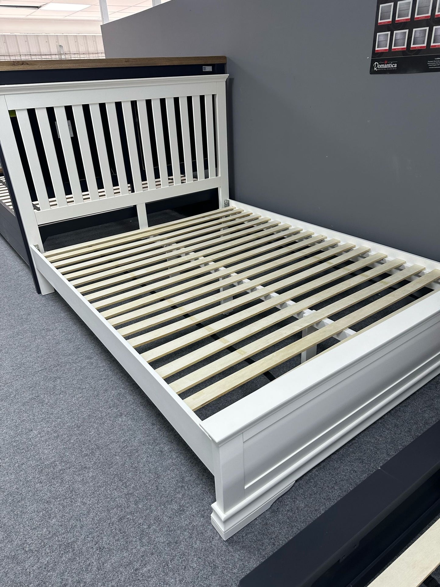 Clearance King Size White Bedframe