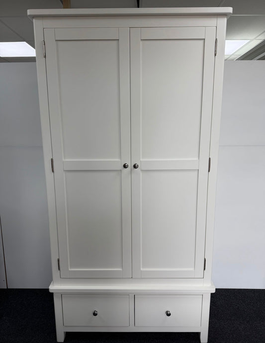 White 2 Door Wardrobe