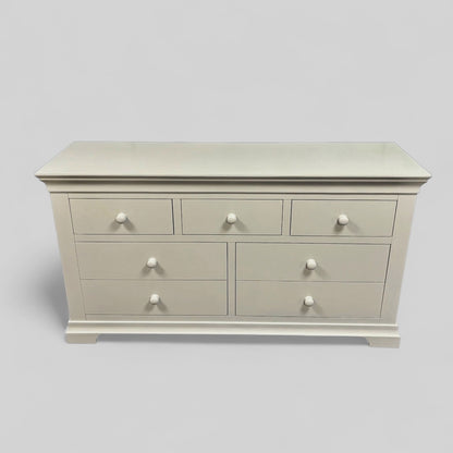 Grey 3 Over 4 Chest Of Drawers