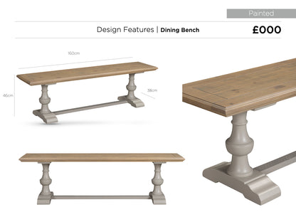 Chateau Painted Dining Bench