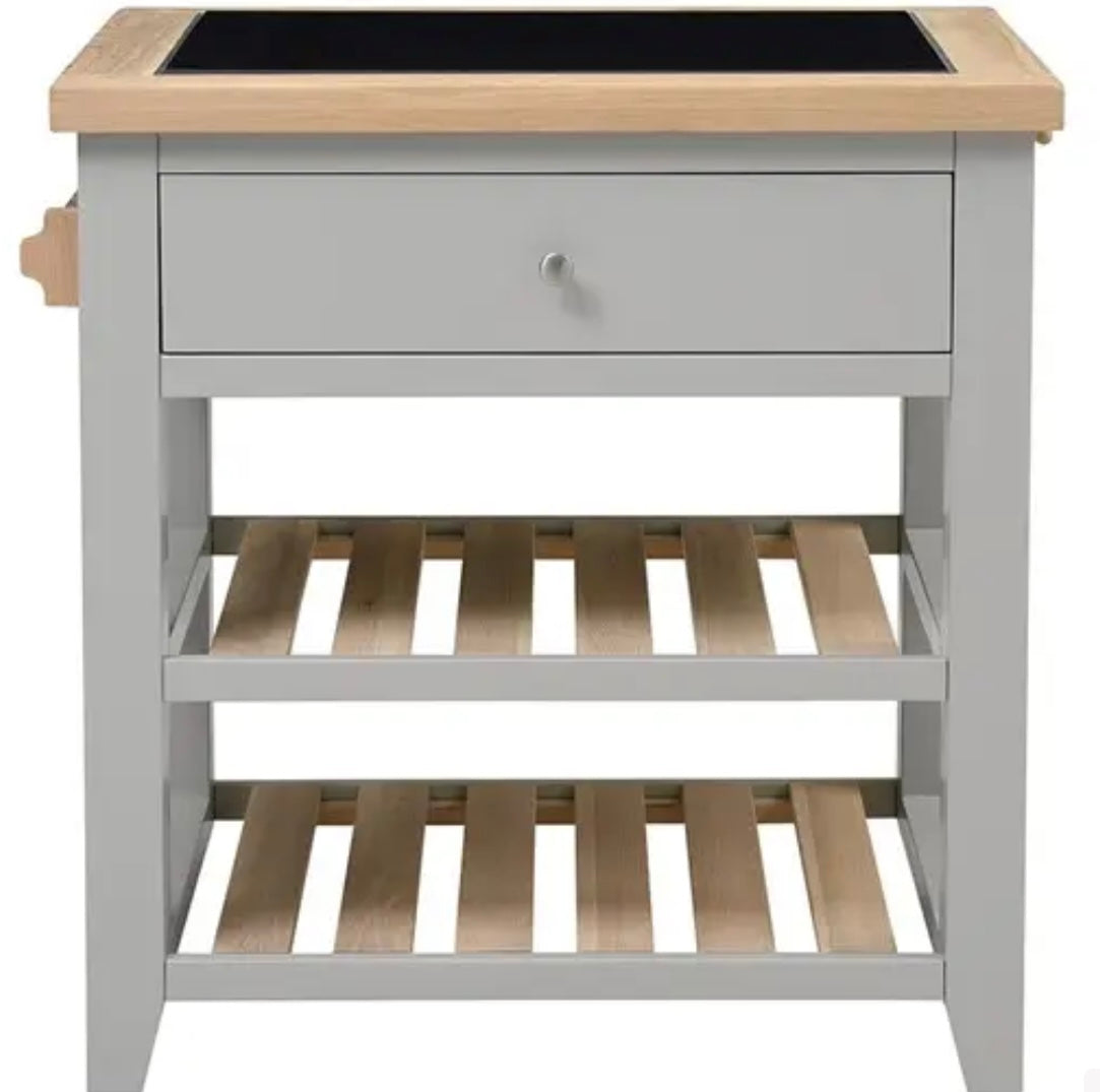 Dove Grey Small Kitchen Island