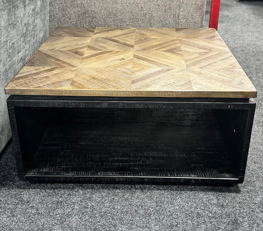 Teak & Iron Coffee Table
