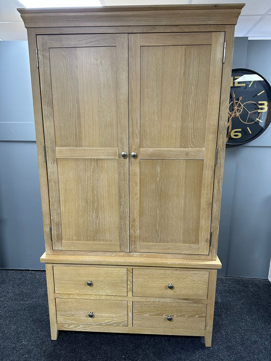 Whitewash Oak Double Larder