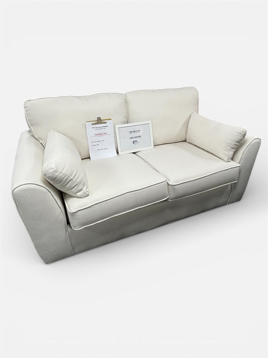 Roma Cream 2 Seater Sofa Bed