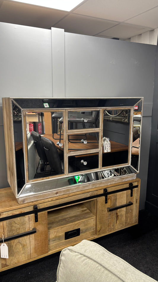Glass Sideboard (Damaged Corner)