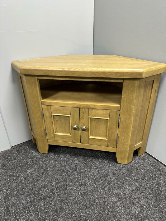 Oak Corner Tv Unit