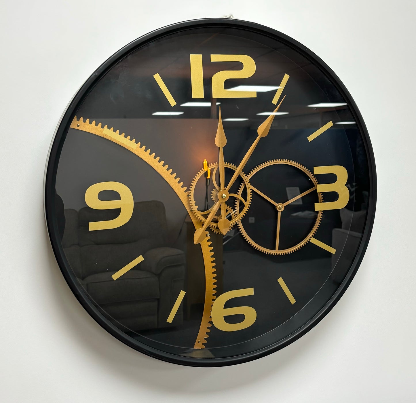 Black and Gold Contemporary Clock