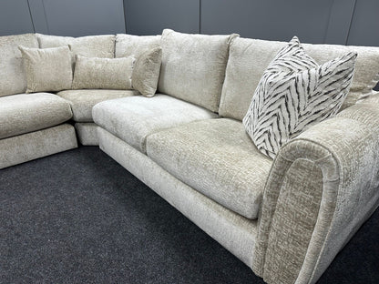 Mink 2 on 2 Corner Sofa