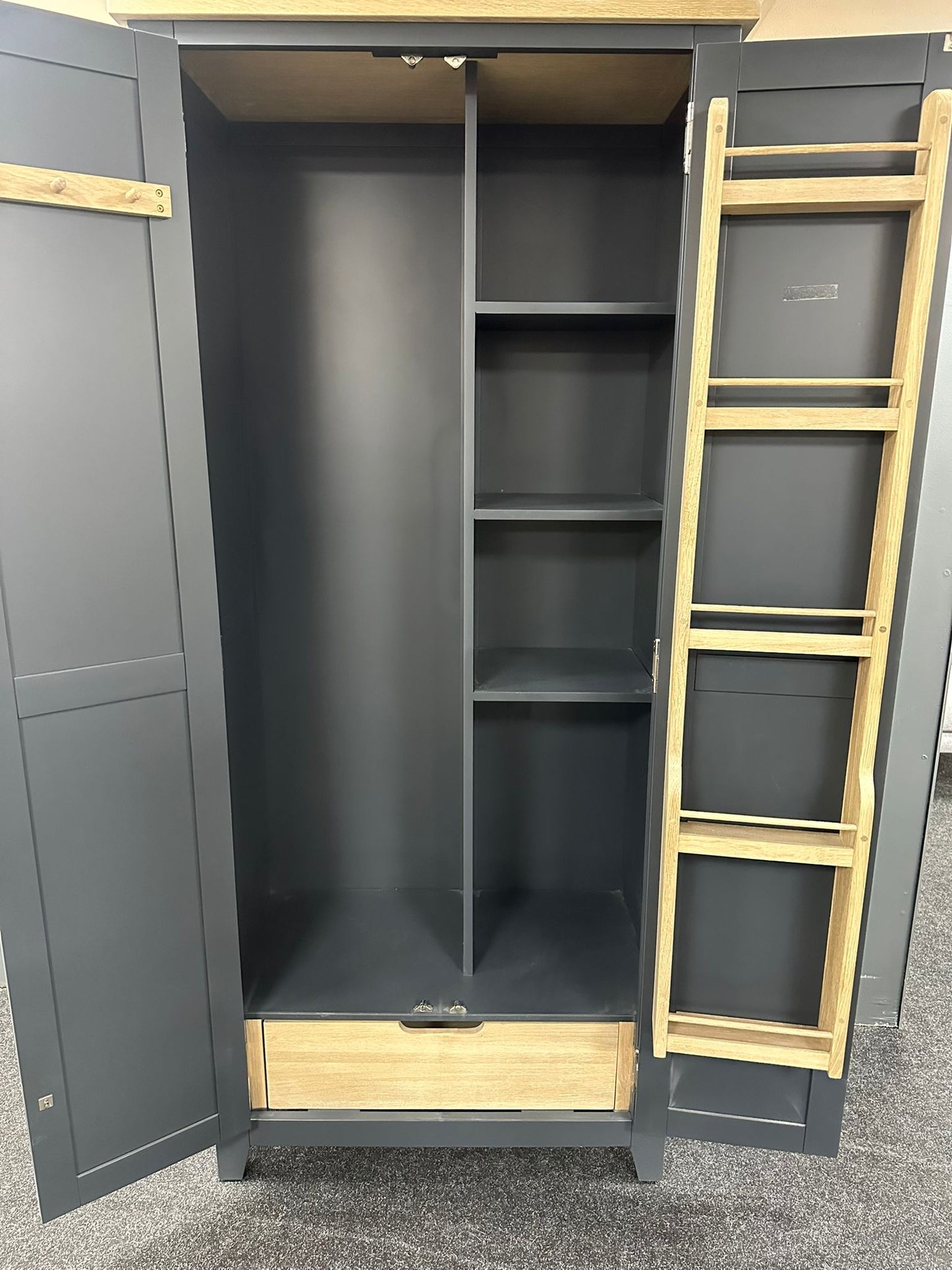Charcoal Double Utility Cupboard