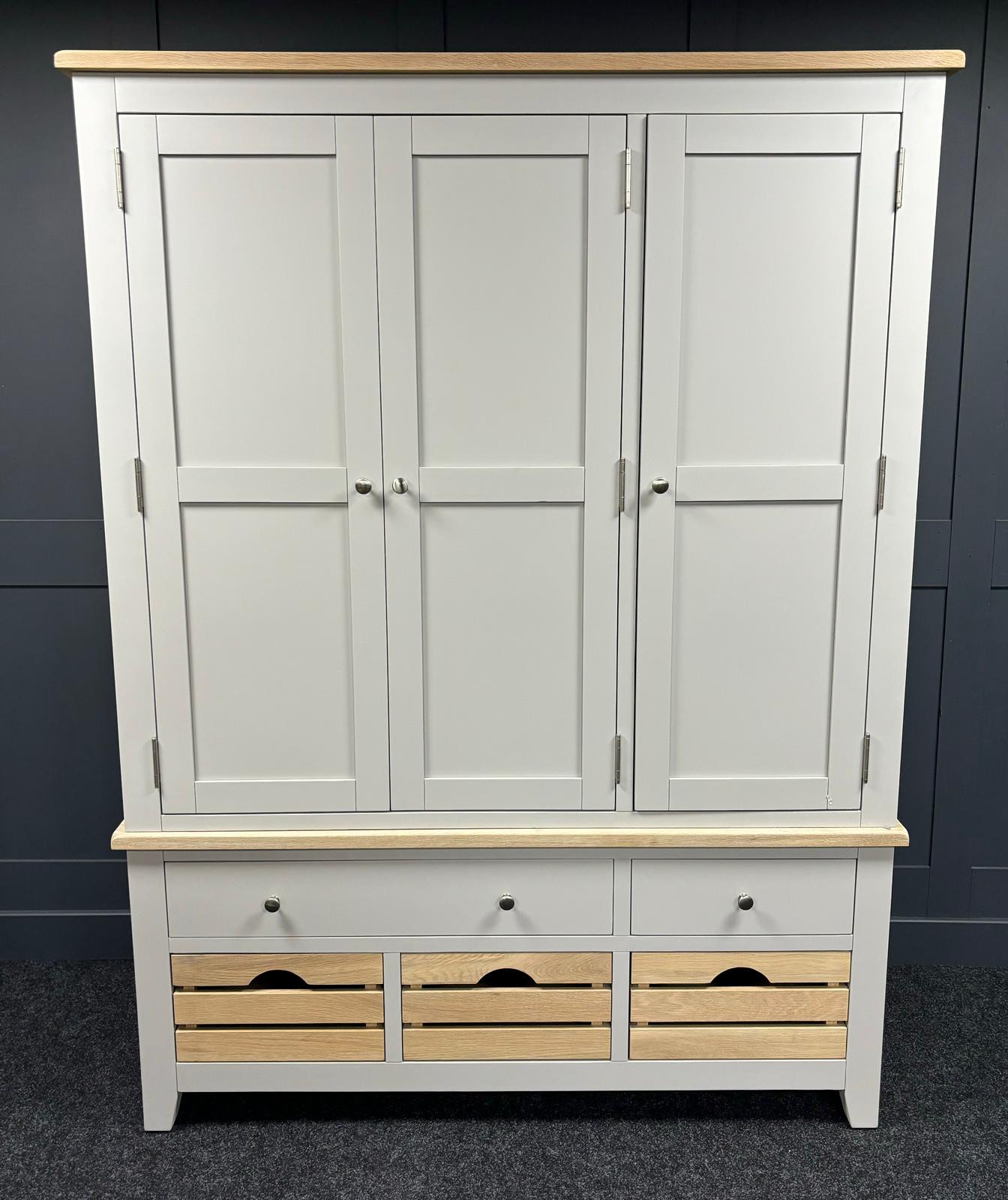 Dove Grey Triple Larder