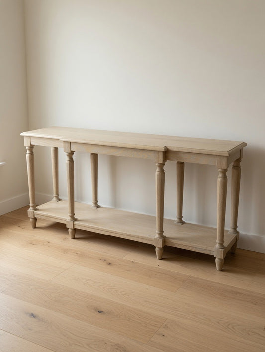 Limewash Oak Console Table