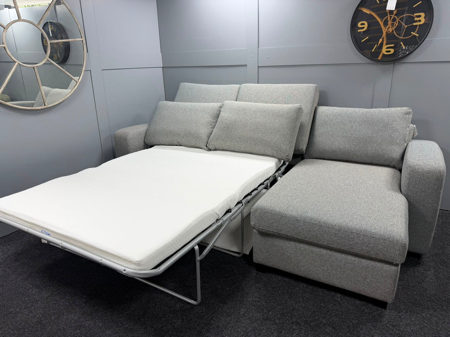 Teal RHF Chaise Deluxe Sofa Bed