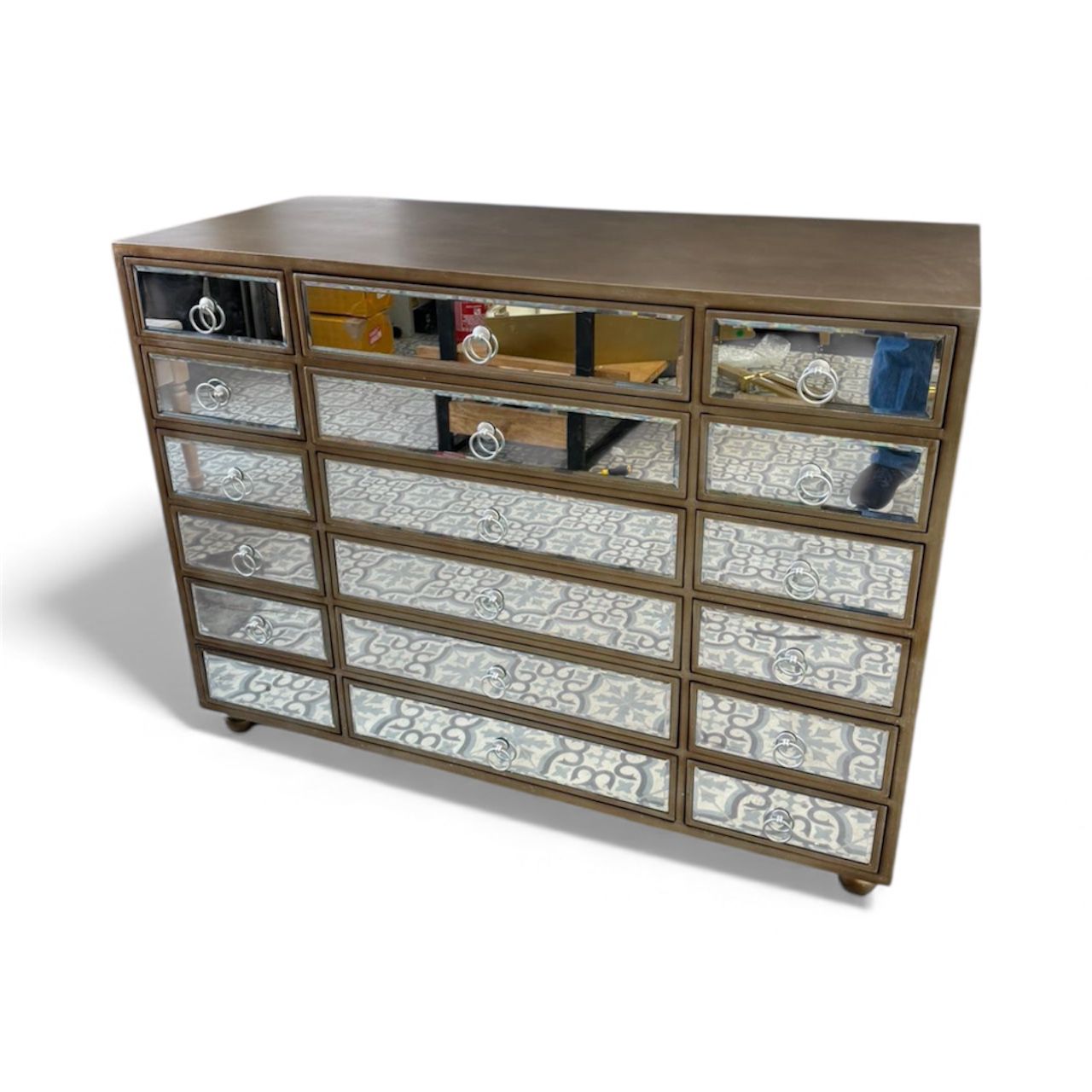 Large Glass Sideboard