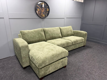 Forest Green LHF Full Storage Chaise