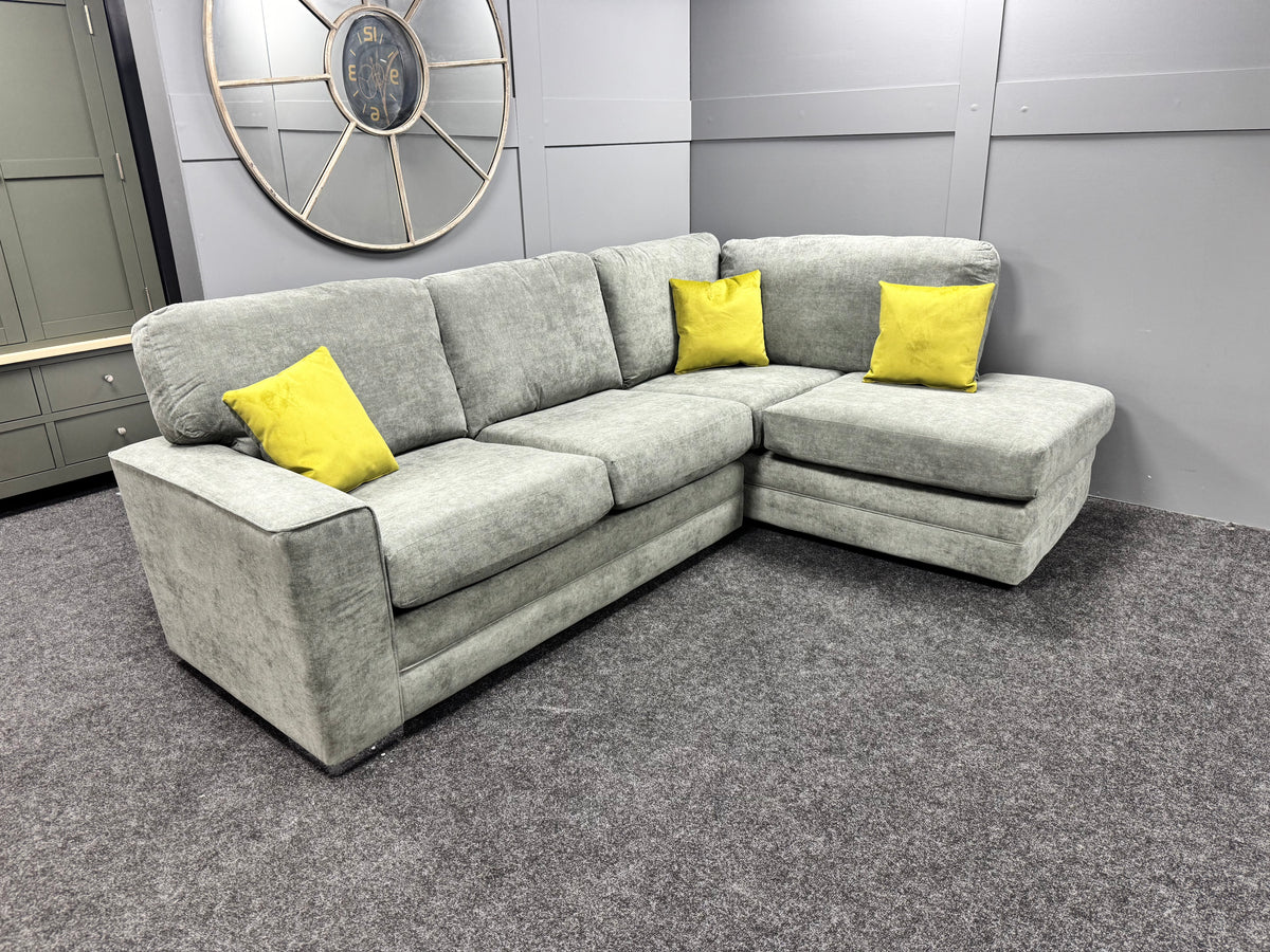 Mia Grey RHF Chaise Corner Sofa