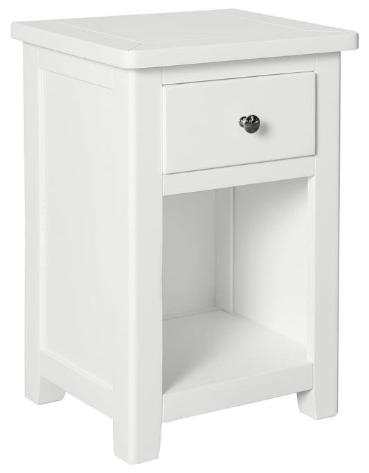 White 1 Drawer Nightstands (Pair)