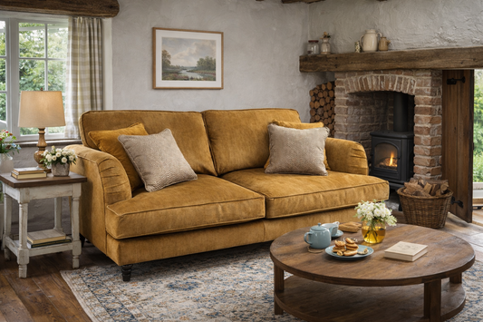 Beatrix Tumeric 2 Seater Sofa (Ex Display)