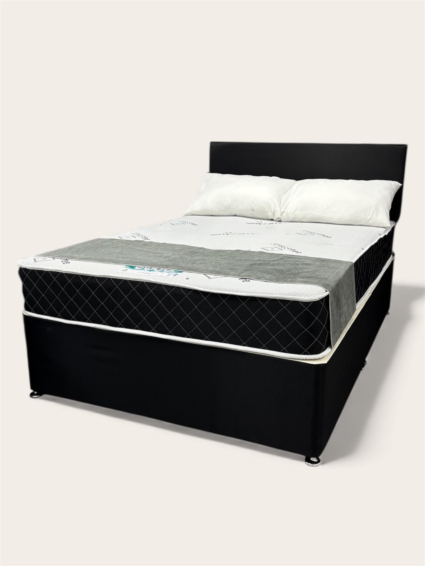 Double Base, Mattress & Headboard Set